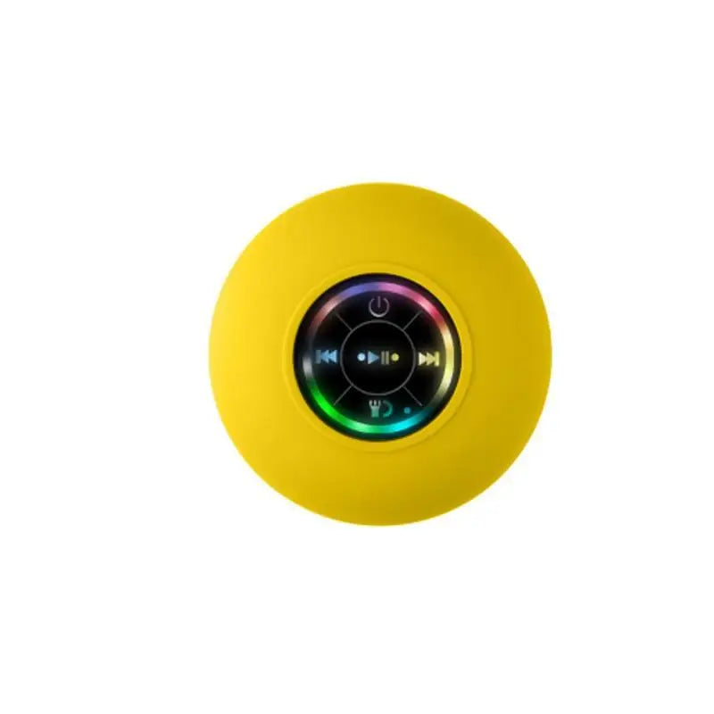 Portable Bluetooth Speaker with LED Lights | IPX4 Waterproof | Loud Stereo Sound & Strong Suction Cup for Bathroom, Outdoor & Travel