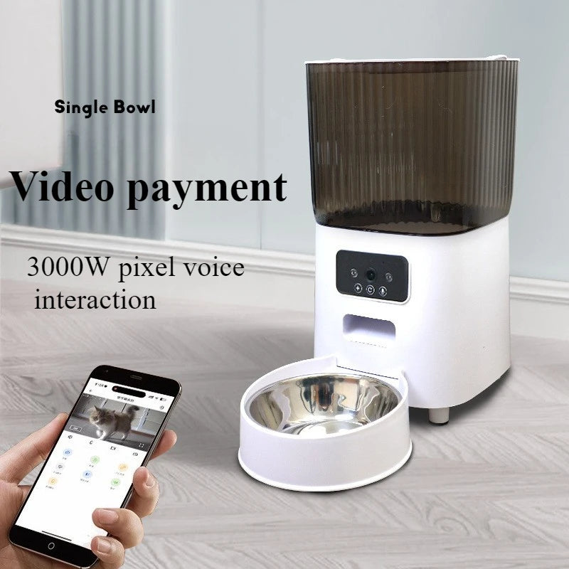BritPet AutoFeeder Pro – 5L Smart Dog & Cat Food Dispenser with HD Camera, WiFi Control & Scheduled Feeding Bowl