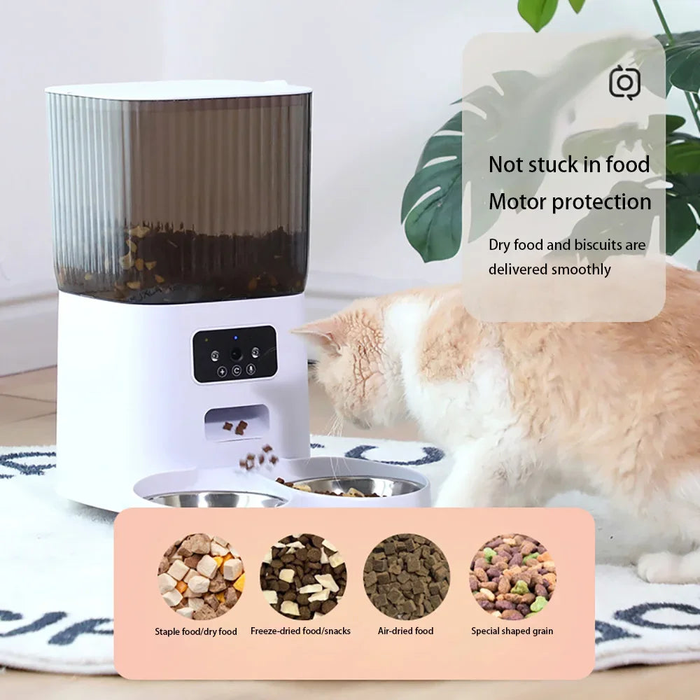 BritPet AutoFeeder Pro – 5L Smart Dog & Cat Food Dispenser with HD Camera, WiFi Control & Scheduled Feeding Bowl