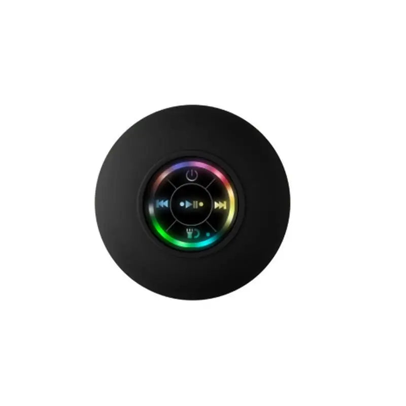 Portable Bluetooth Speaker with LED Lights | IPX4 Waterproof | Loud Stereo Sound & Strong Suction Cup for Bathroom, Outdoor & Travel