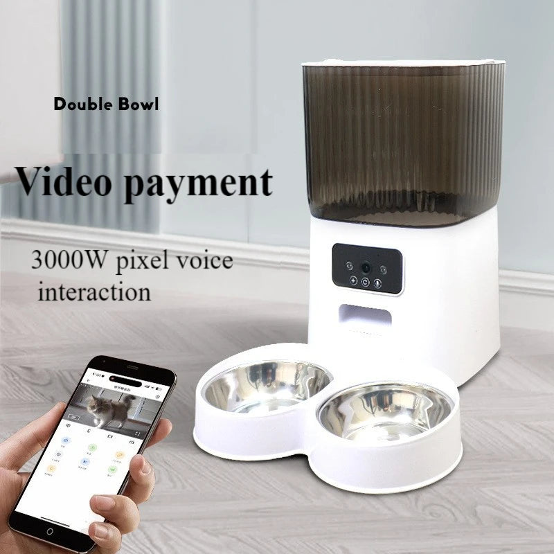 BritPet AutoFeeder Pro – 5L Smart Dog & Cat Food Dispenser with HD Camera, WiFi Control & Scheduled Feeding Bowl