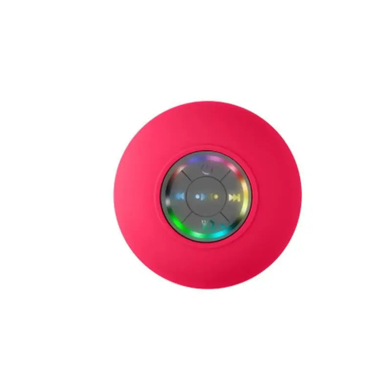 Portable Bluetooth Speaker with LED Lights | IPX4 Waterproof | Loud Stereo Sound & Strong Suction Cup for Bathroom, Outdoor & Travel
