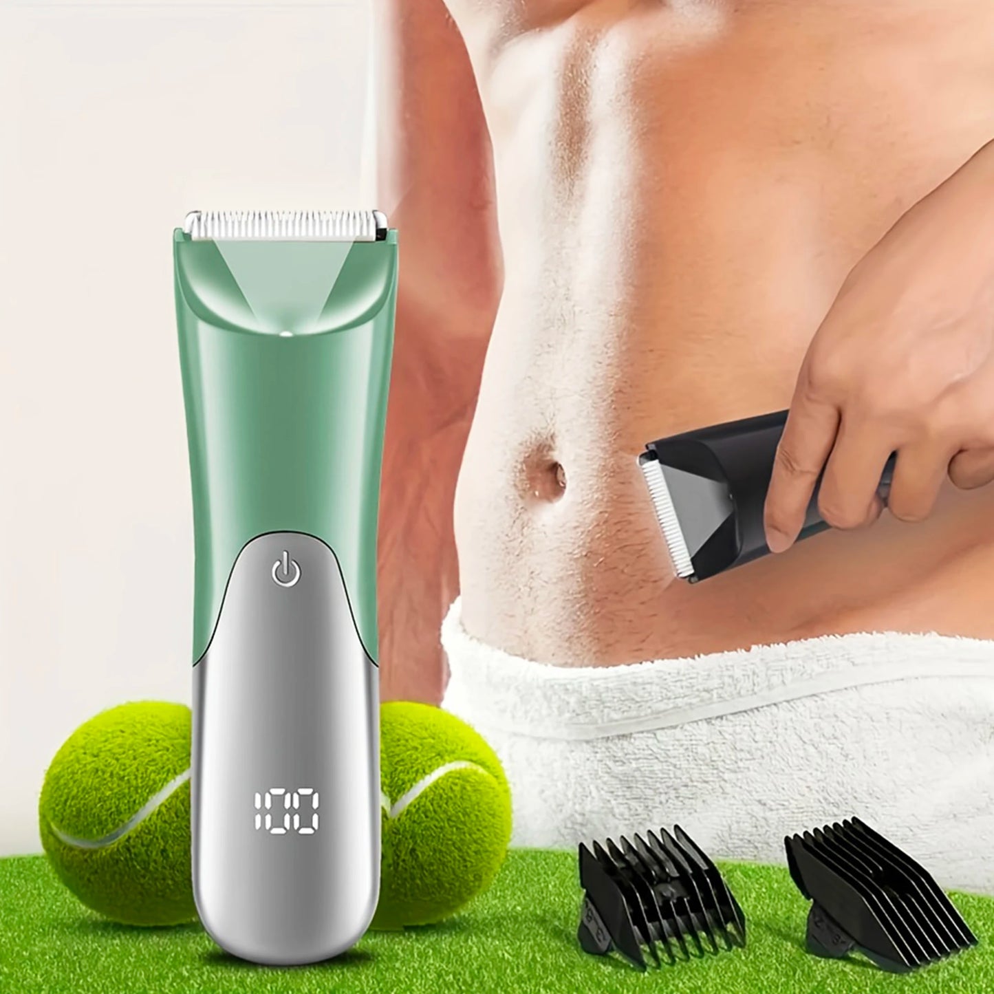 ManGlide 7-in-1 Grooming Tool – Beard, Body & Intimate Hair Trimmer