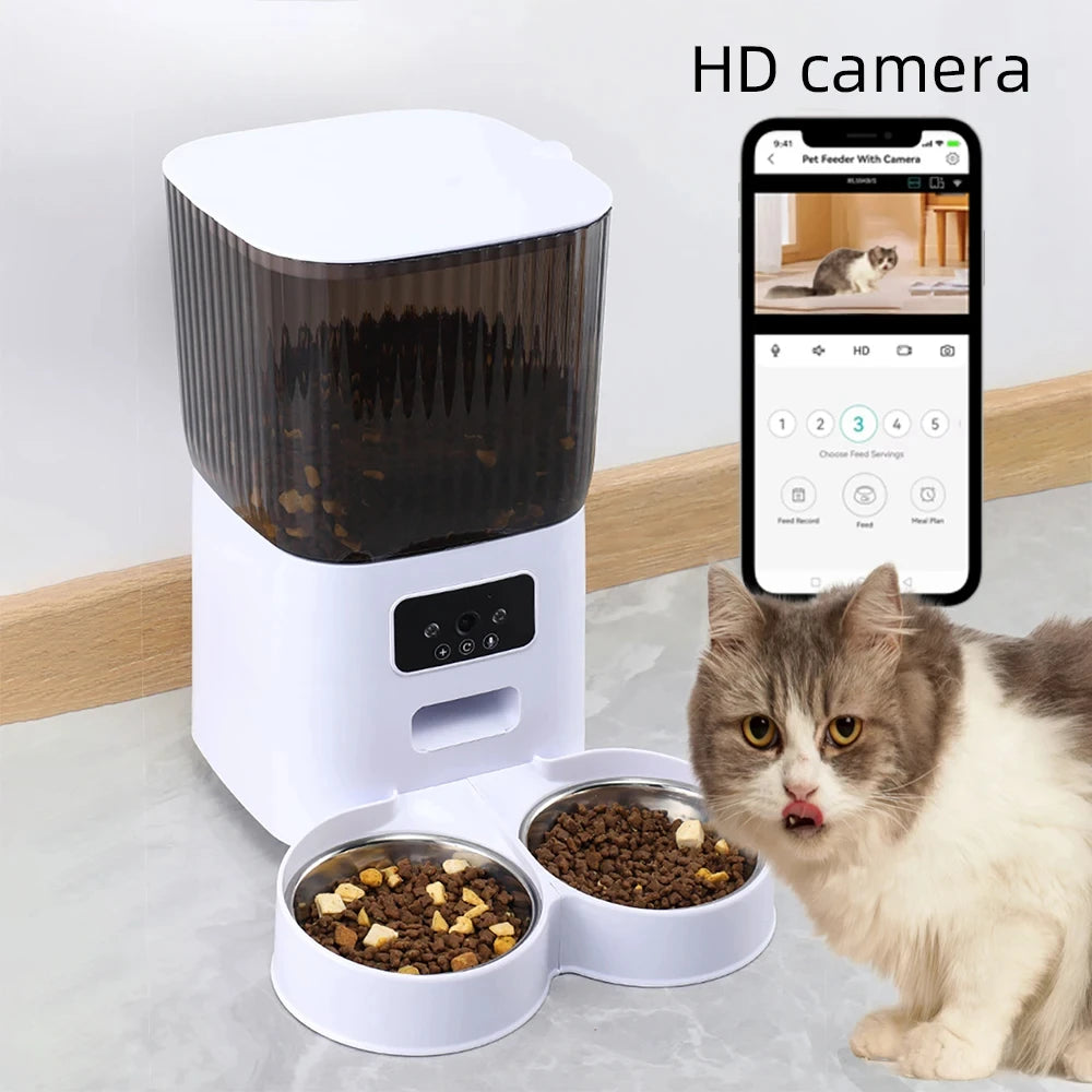 BritPet AutoFeeder Pro – 5L Smart Dog & Cat Food Dispenser with HD Camera, WiFi Control & Scheduled Feeding Bowl