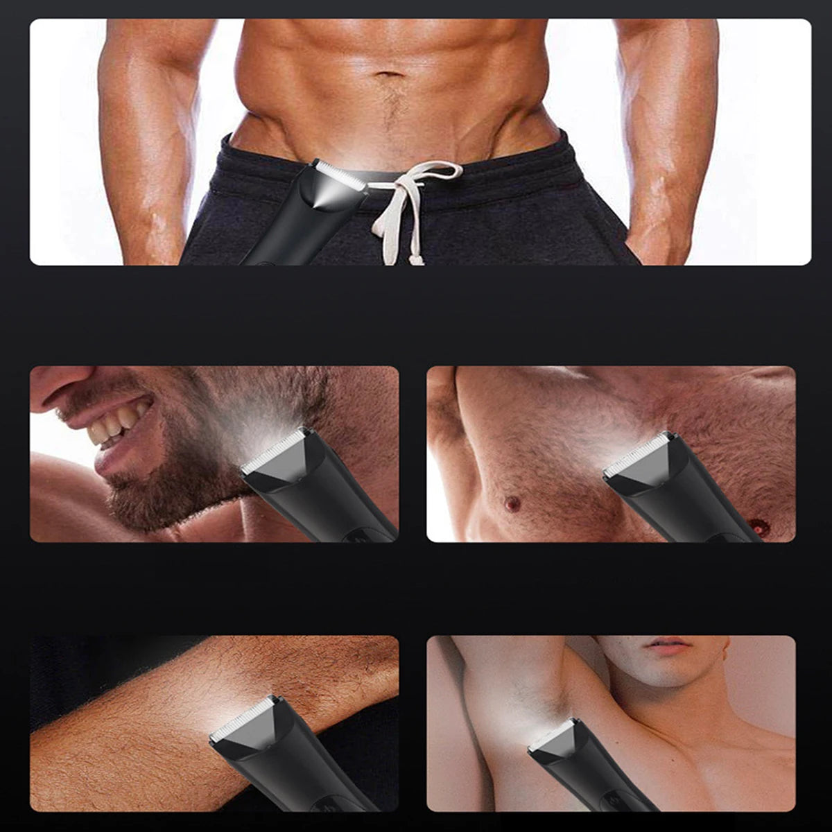 ManGlide 7-in-1 Grooming Tool – Beard, Body & Intimate Hair Trimmer