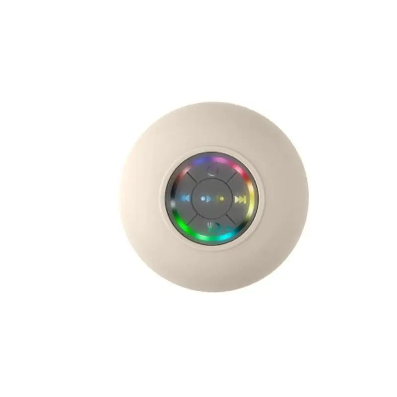 Portable Bluetooth Speaker with LED Lights | IPX4 Waterproof | Loud Stereo Sound & Strong Suction Cup for Bathroom, Outdoor & Travel