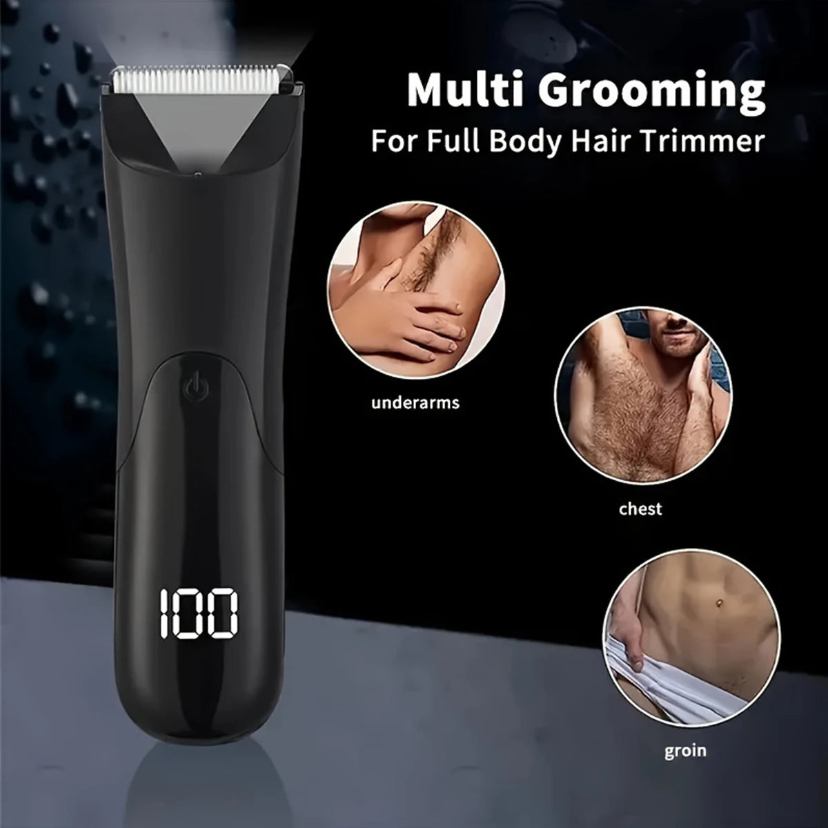 ManGlide 7-in-1 Grooming Tool – Beard, Body & Intimate Hair Trimmer