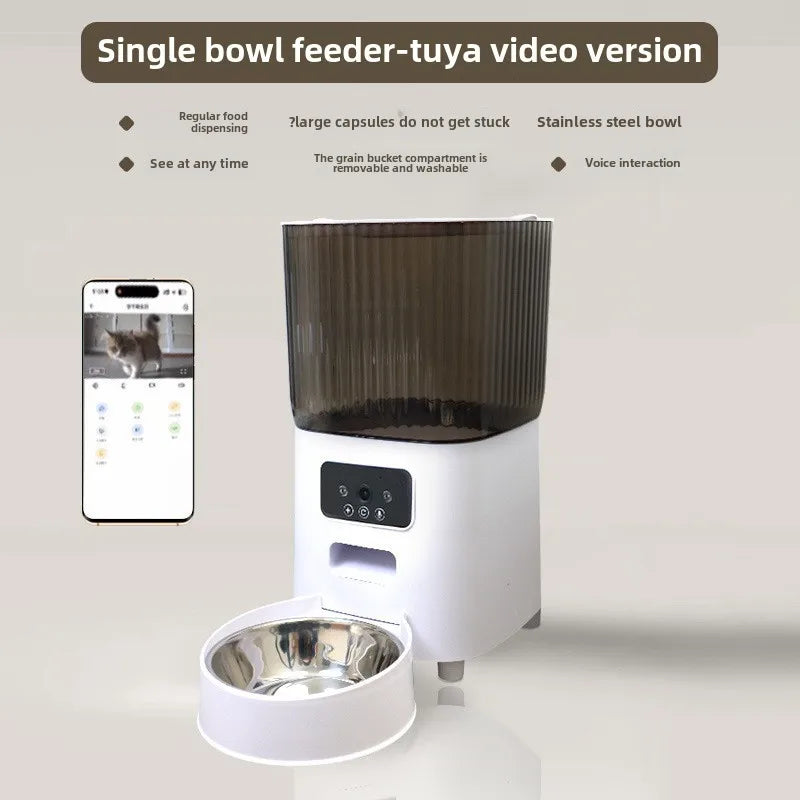 BritPet AutoFeeder Pro – 5L Smart Dog & Cat Food Dispenser with HD Camera, WiFi Control & Scheduled Feeding Bowl