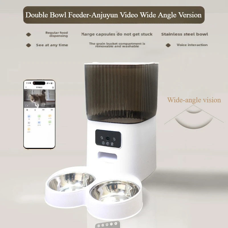 BritPet AutoFeeder Pro – 5L Smart Dog & Cat Food Dispenser with HD Camera, WiFi Control & Scheduled Feeding Bowl