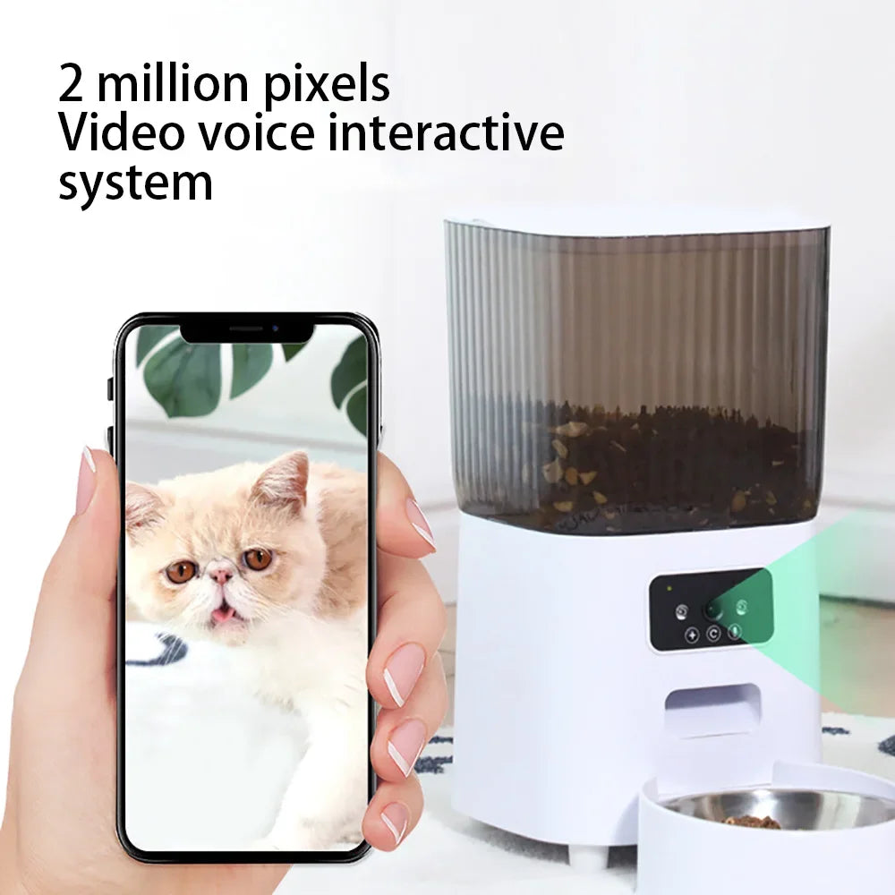 BritPet AutoFeeder Pro – 5L Smart Dog & Cat Food Dispenser with HD Camera, WiFi Control & Scheduled Feeding Bowl