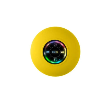 Portable Bluetooth Speaker with LED Lights | IPX4 Waterproof | Loud Stereo Sound & Strong Suction Cup for Bathroom, Outdoor & Travel