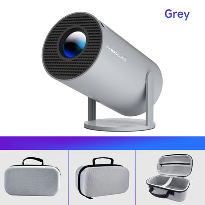 Premium Cubic Pro Smart Projector - 4K Support | Dual-Band WiFi 6 | 260 ANSI | Android 11 OS | Indoor/Outdoor Cinema Experience