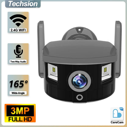 VistaShield Pro – 165° Wide-Angle Waterproof Security Camera (3MP, IP67 Rated)