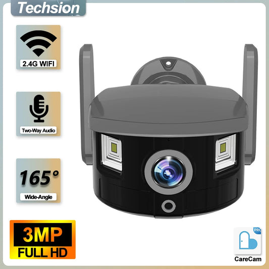 VistaShield Pro – 165° Wide-Angle Waterproof Security Camera (3MP, IP67 Rated)
