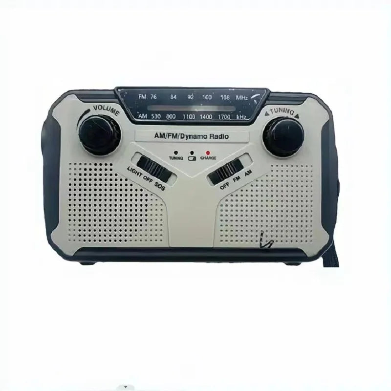 EcoCharge Emergency Radio 4000mAh – Solar & Hand Crank Power