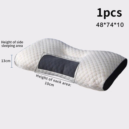Premium Orthopaedic Cervical Neck Pillow - Doctor-Recommended Soybean Fibre Support for Pain Relief & Deep Sleep