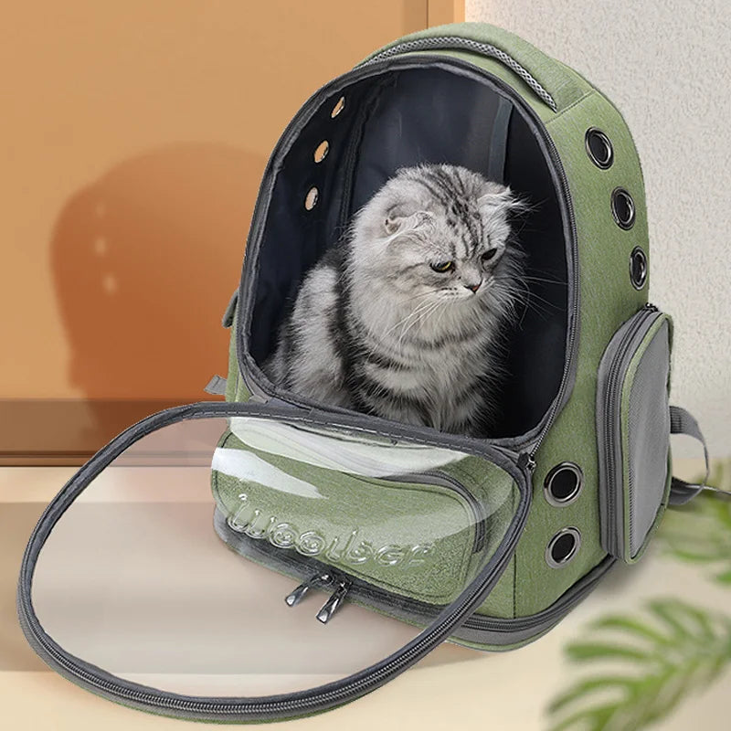ClearPaws Travel Pack – Breathable Cat & Small Dog Carrier Backpack
