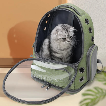 ClearPaws Travel Pack – Breathable Cat & Small Dog Carrier Backpack
