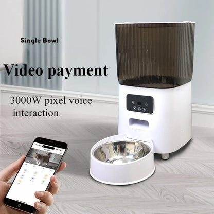 BritPet AutoFeeder Pro – 5L Smart Dog & Cat Food Dispenser with HD Camera, WiFi Control & Scheduled Feeding Bowl