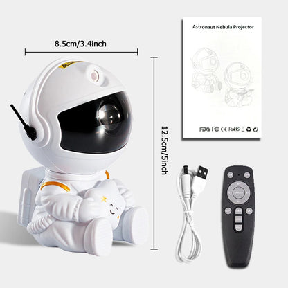 Astronaut Star Projector Lamp - Realistic Galaxy & Cosmic Nebula Projection | LED Night Light for Children's Bedrooms & Home Decoration
