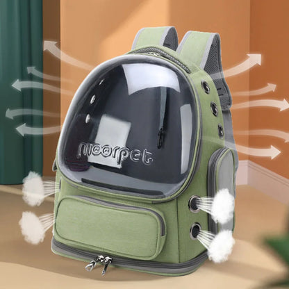 ClearPaws Travel Pack – Breathable Cat & Small Dog Carrier Backpack