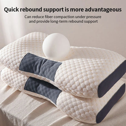 Premium Orthopaedic Cervical Neck Pillow - Doctor-Recommended Soybean Fibre Support for Pain Relief & Deep Sleep