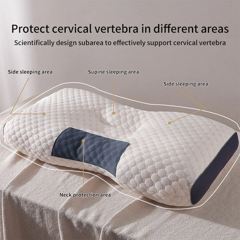 Premium Orthopaedic Cervical Neck Pillow - Doctor-Recommended Soybean Fibre Support for Pain Relief & Deep Sleep