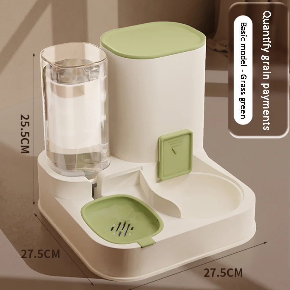 Paws & Drink Duo – Automatic 2-in-1 Cat Feeder & Water Dispenser | Smart Pet Bowl for Food & Fresh Water