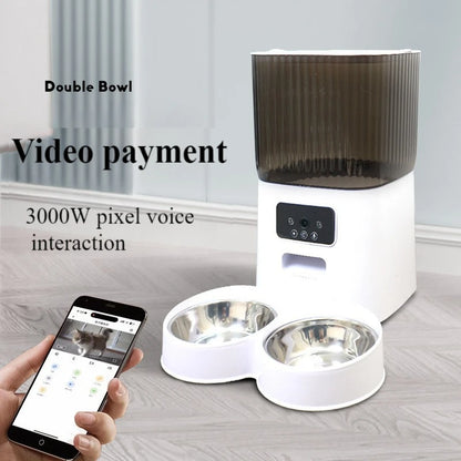 BritPet AutoFeeder Pro – 5L Smart Dog & Cat Food Dispenser with HD Camera, WiFi Control & Scheduled Feeding Bowl