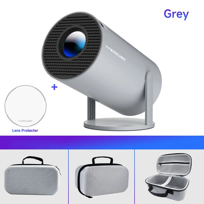 Premium Cubic Pro Smart Projector - 4K Support | Dual-Band WiFi 6 | 260 ANSI | Android 11 OS | Indoor/Outdoor Cinema Experience