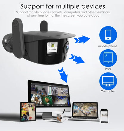 VistaShield Pro – 165° Wide-Angle Waterproof Security Camera (3MP, IP67 Rated)