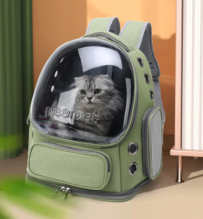 ClearPaws Travel Pack – Breathable Cat & Small Dog Carrier Backpack
