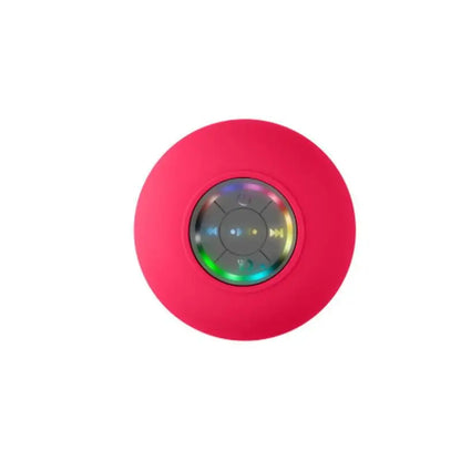 Portable Bluetooth Speaker with LED Lights | IPX4 Waterproof | Loud Stereo Sound & Strong Suction Cup for Bathroom, Outdoor & Travel