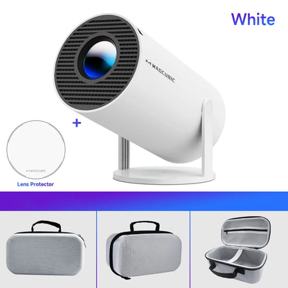 Premium Cubic Pro Smart Projector - 4K Support | Dual-Band WiFi 6 | 260 ANSI | Android 11 OS | Indoor/Outdoor Cinema Experience