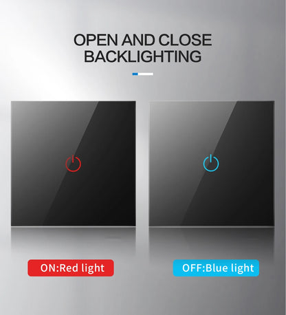 LumaControl Alexa & Google Smart Light Touch Switch (No Neutral, 1–3 Gang)