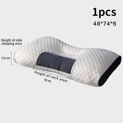 Premium Orthopaedic Cervical Neck Pillow - Doctor-Recommended Soybean Fibre Support for Pain Relief & Deep Sleep