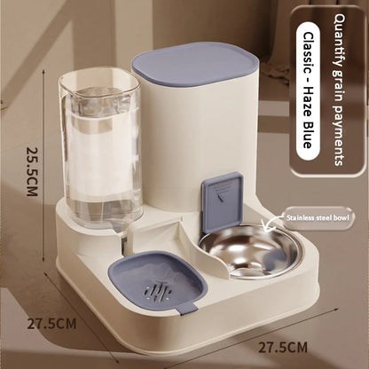 Paws & Drink Duo – Automatic 2-in-1 Cat Feeder & Water Dispenser | Smart Pet Bowl for Food & Fresh Water