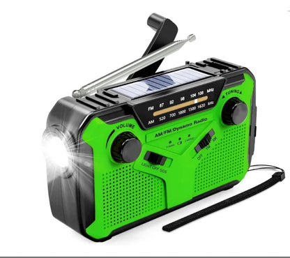 EcoCharge Emergency Radio 4000mAh – Solar & Hand Crank Power