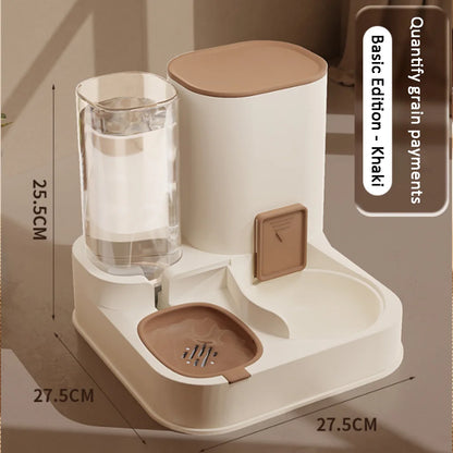 Paws & Drink Duo – Automatic 2-in-1 Cat Feeder & Water Dispenser | Smart Pet Bowl for Food & Fresh Water